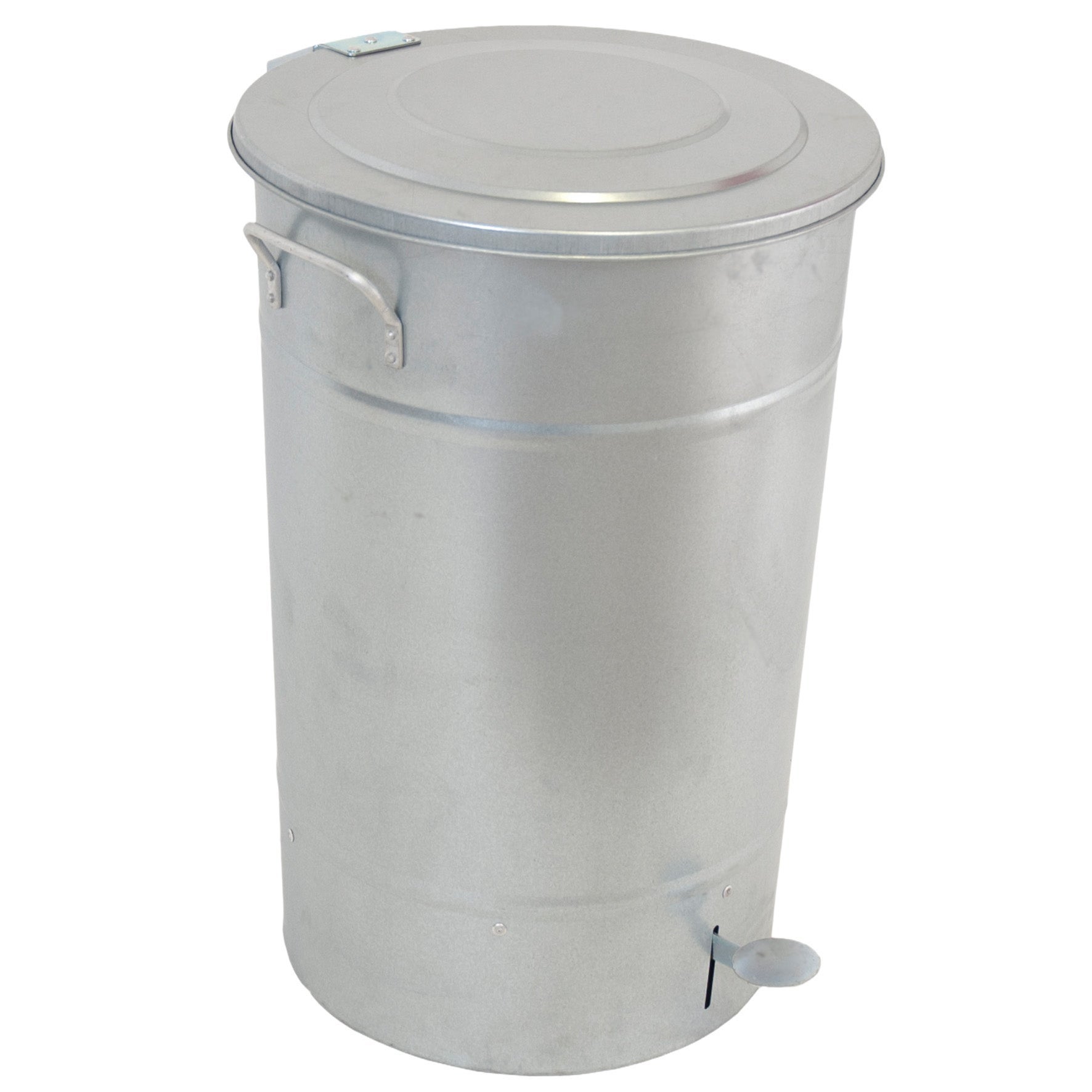 [8567831] Avfallstunna Greger med lock/pedal 70 liter galvaniserad