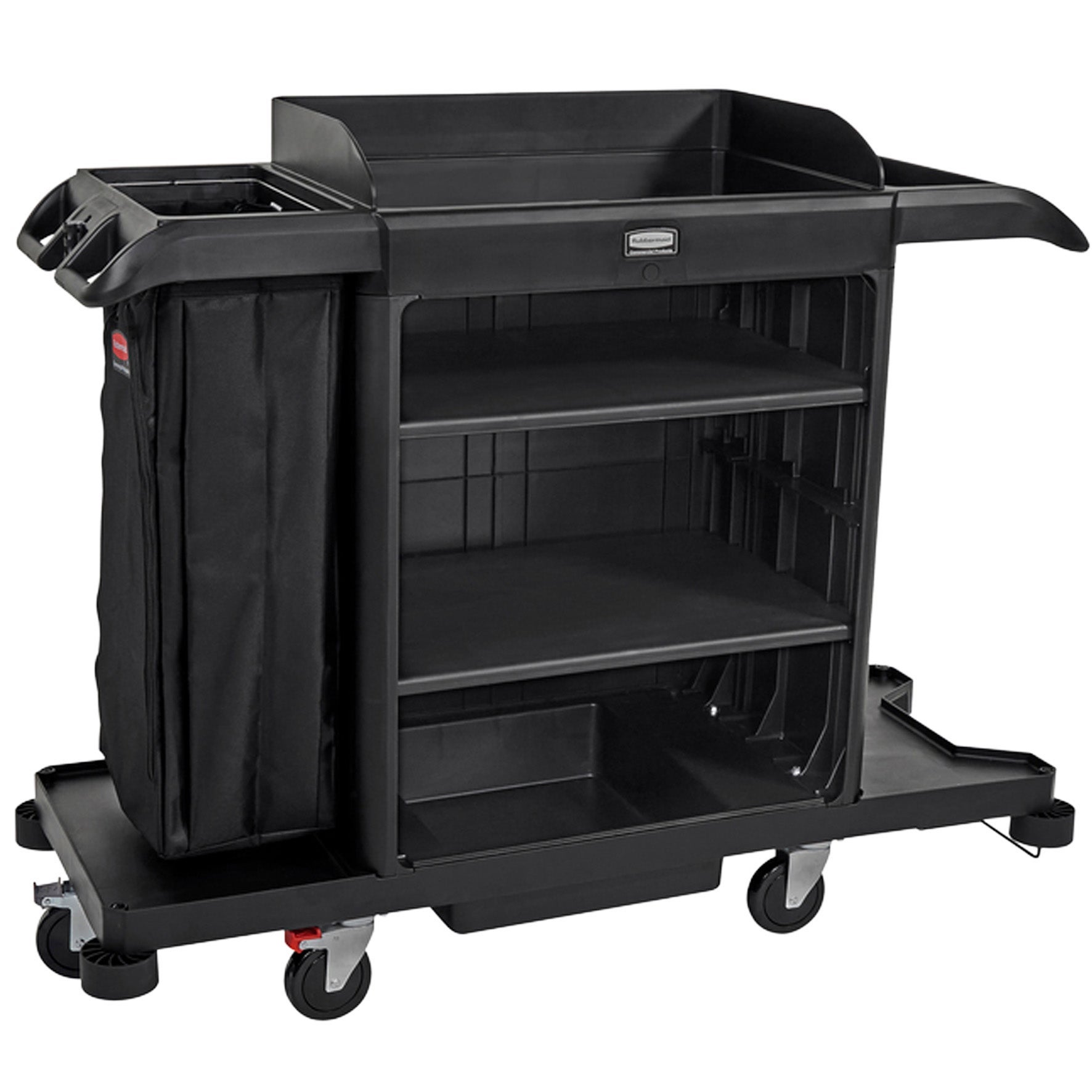 [8567967] Hotellvagn stor Rubbermaid svart