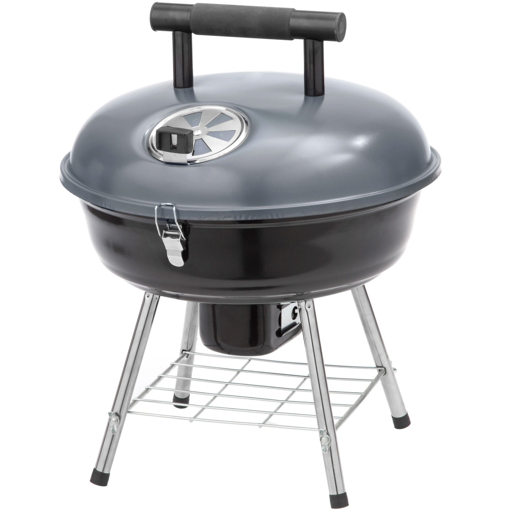 [8568409] Kolgrill portabel Mustang Festival Ø 38 cm grå