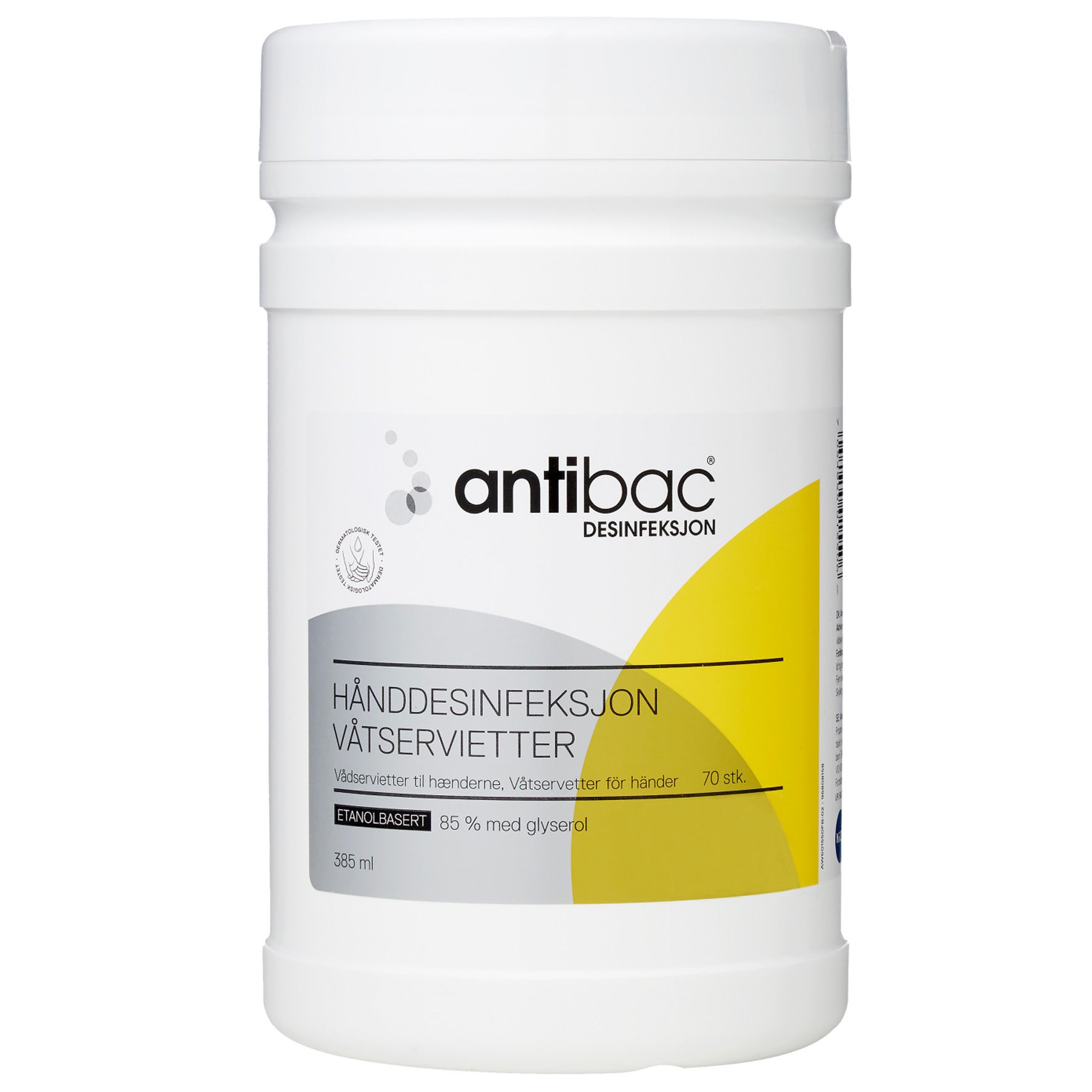 [8568448] Handdesinfektionsservett Antibac 70-pack