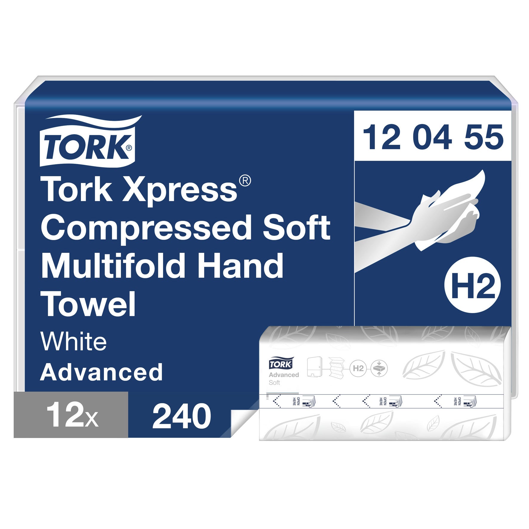 [8568450] Handduk H2 Z Advanced komprimerad 212x242 mm 2880/fp